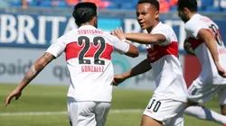 El festejo del jugador argentino.