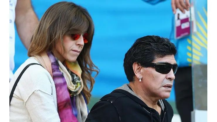 Diego junto a su hija mejor, Giannina.