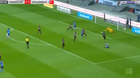 Foto captura de la jugada del gol.