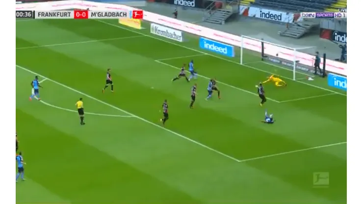 Foto captura de la jugada del gol.