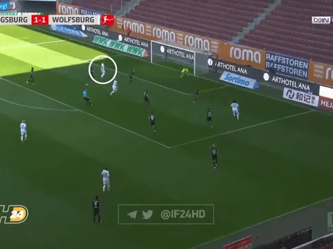 Wolfsburg le ganó, en el minuto 90, a Augsburg en la Bundesliga