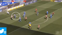 Foto captura del video del gol.