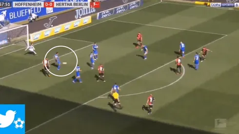 Foto captura del video del gol.