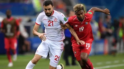 Hamdi Nagguez con la Selección de Túnez.