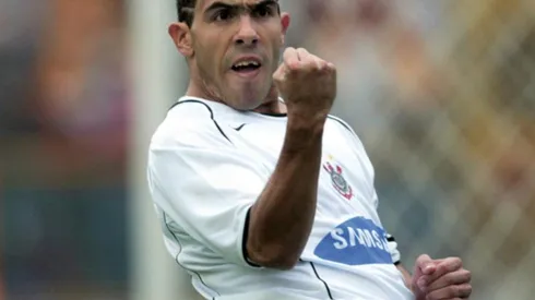 Carlos Tevez durante su paso por Corinthians.