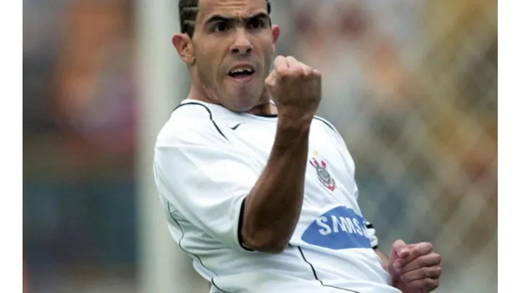 Carlos Tevez durante su paso por Corinthians.