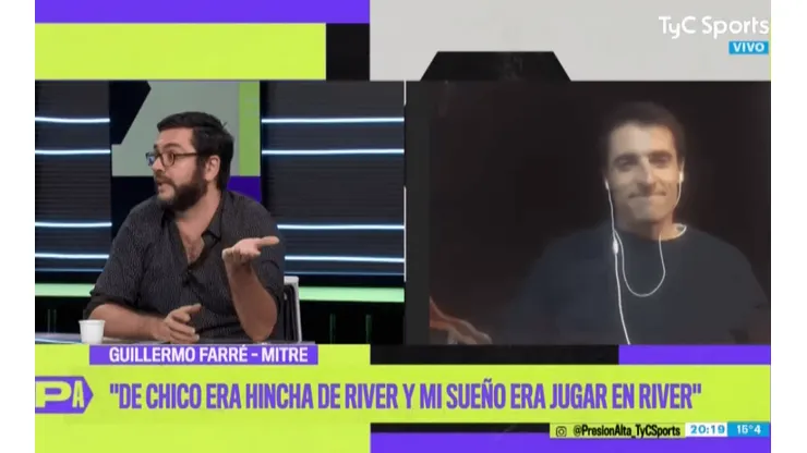 Farré estaba al aire y lo primero que le dijo Beltramo fue: "Muchas gracias"