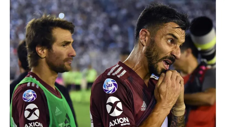 Foto de Scocco con la camiseta de River.