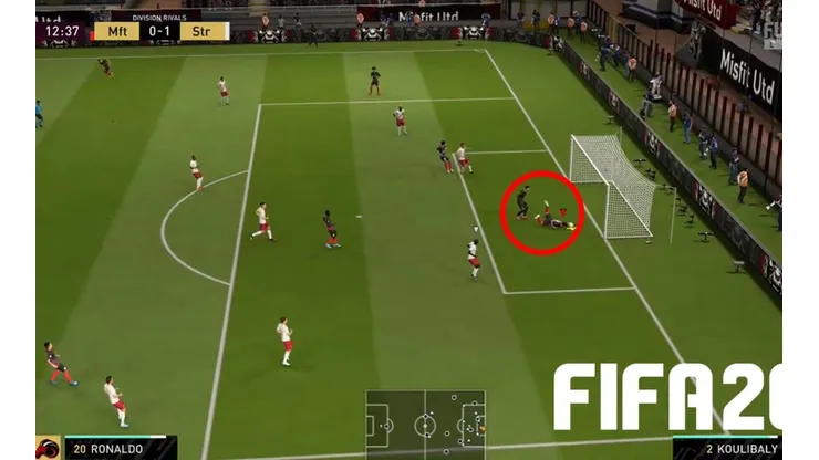 Se cayó en la línea y se perdió el gol de manera insólita en el FUT del FIFA 20