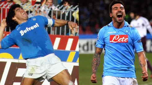 Diego Armando Maradona brilló en el Napoli de Italia.