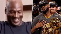 ¿Jordan riéndose de LeBron diciendo que es el G.O.A.T? El video del momento