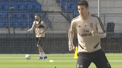 Prende motores: las imágenes de James Rodríguez entrenando con el Real Madrid