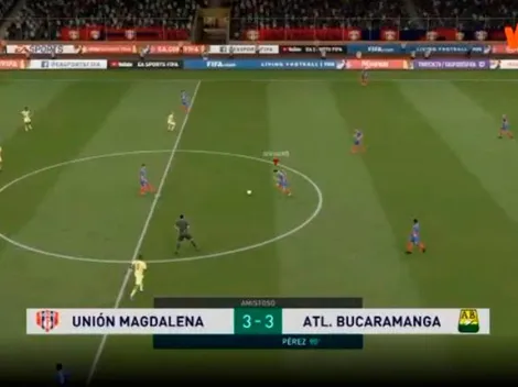 Vibrante empate 3-3 entre Unión y Bucaramanga en la eLiga Dimayor