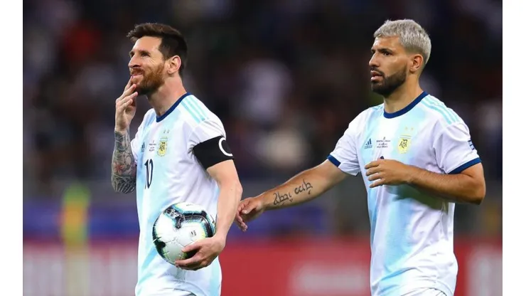 Lionel Messi y Sergio Agüero.