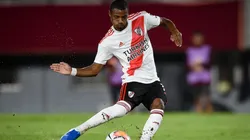 Nicolás De La Cruz durante un partido de River.