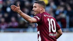 Lukas Podolski en el fútbol de Japón.