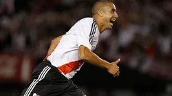 David Trezeguet con la camiseta de River.
