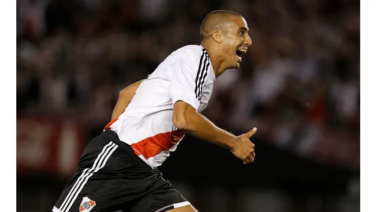 David Trezeguet con la camiseta de River.