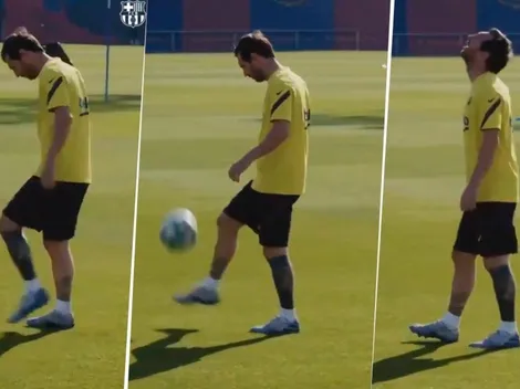Volvió él: Barcelona subió un video de Messi con el balón