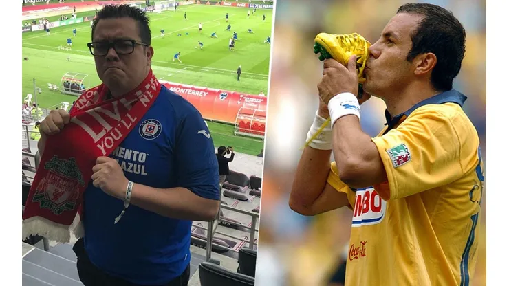 Franco Escamilla es un fiel aficionado de Cruz Azul. Foto: francoescamillaoficial