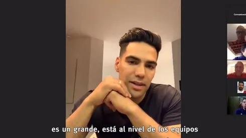 Falcao recordó sus días en River y le dio una charla a los juveniles
