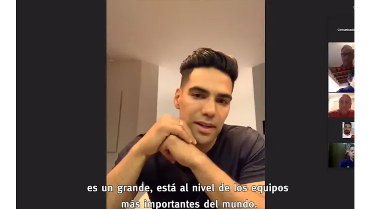 Falcao recordó sus días en River y le dio una charla a los juveniles