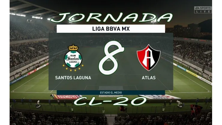 Qué canal transmite Santos Laguna vs. Atlas por la eLiga MX