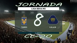 Ver en VIVO Tigres UANL vs. Pumas UNAM por la eLiga MX
