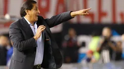 Ramón Díaz en uno de sus pasos por River.