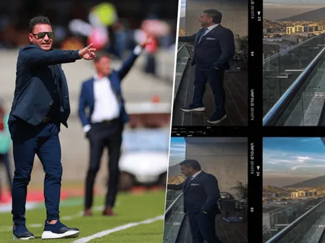 Ansioso: el Turco se vistió de DT y dirigió desde su balcón