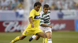 Raúl Cascini durante un partido de Boca.