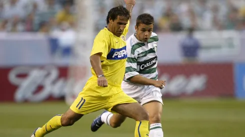 Raúl Cascini durante un partido de Boca.