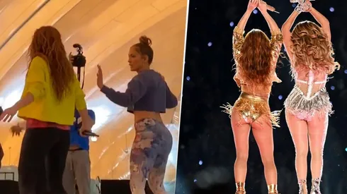 Revelan los pasos que le enseñó Jennifer López a Shakira previo al SuperBowl