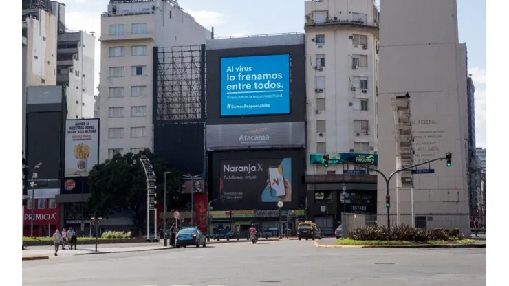 El pleno centro porteño durante la pandemia.