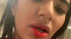 El rostro ensangrentado de Daniela Cortés.