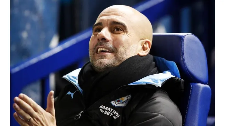 Pep Guardiola, atento al fútbol argentino.