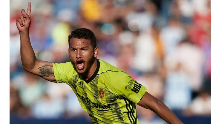 Luis Javier Suárez, futbolista colombiano del Real Zaragoza.