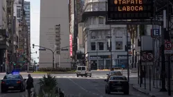 El centro porteño, con poco caudal de tránsito.