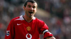 Roy Keane jugando en Manchester United.