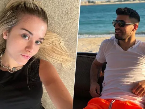 No podemos más: la novia del Kun Agüero lo trató de "viejardo" mientras jugaba al FIFA 20