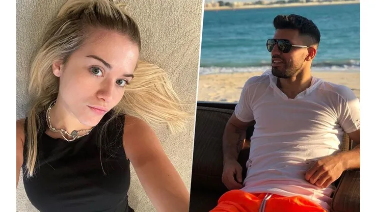 No podemos más: la novia del Kun Agüero lo trató de "viejardo" mientras jugaba al FIFA 20