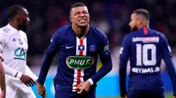 Foto de Mbappe, jugador de Paris Saint Germain.