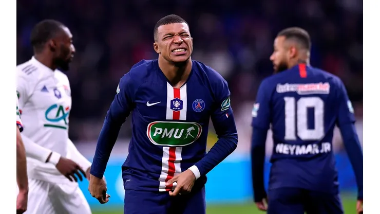Foto de Mbappe, jugador de Paris Saint Germain.