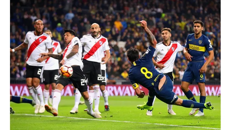 Foto de Pablo Pérez en el Santiago Bernabéu.