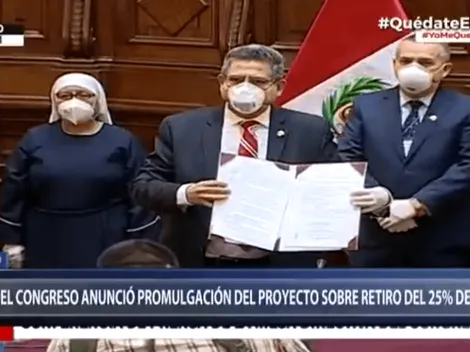 "Congreso acaba de promulgar la ley para el retiro del 25% de fondos"