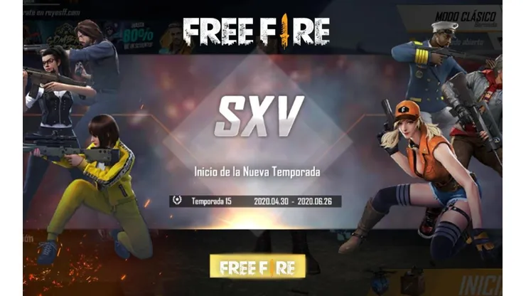 Fechas y cambios para la Temporada Clasificatoria XV de Free Fire