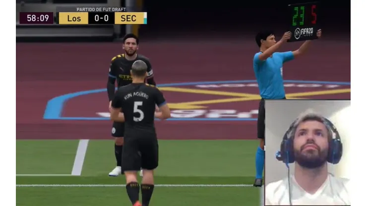 "Tomatelá Kun, te voy a sacar a la m***", Agüero se volvió loco con su propia carta en el FIFA 20
