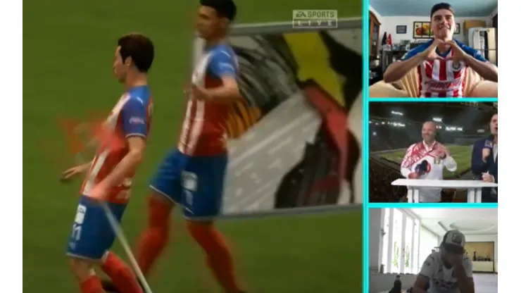 Chivas le dio otro golpe a Cruz Azul y lo goleó con uno menos