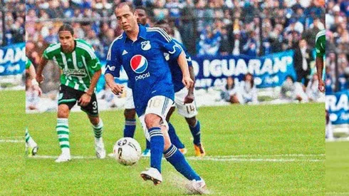 Mayer Candelo y su recordado gol de penal a Atlético Nacional.