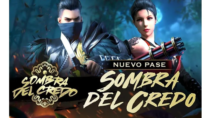 Primer vistazo al nuevo Pase Élite de Free Fire: Sombra del Credo, y sus recompensas